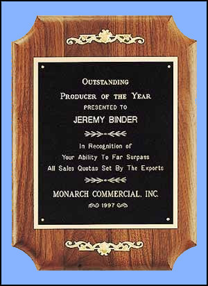 ... Personalized Plaques American Walnut Church Leadership Plaque