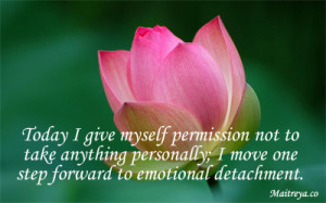 Affirmation for Emotional Detachment