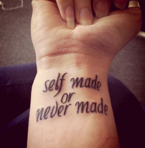 Confident Quote Tattoo
