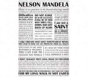 Inspiring Posters - Nelson Mandela Quotes Poster - Dorm Decor For ...