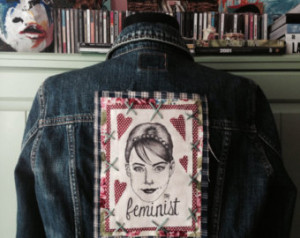 ON SALE*** Floral Plaid Sweetheart Feminist Kathleen Hanna Patch ...