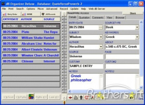 Quote Organizer Deluxe 3.71 Download