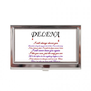 Delena Quotes Business Card Case