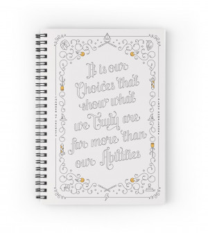 harry potter quote spiral notebooks style spiral notebook hardcover ...