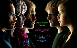 ... Hunger Games: Effie, Haymitch, Cinna, Peeta, and Katnis plus quotes