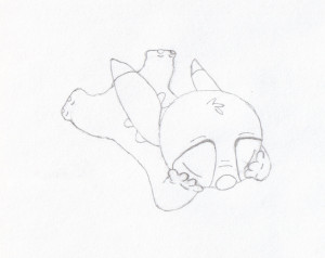 Sad Stitch - Sketch by alohacooldude