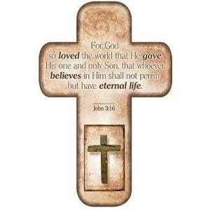 ... in him shall not perish but have eternal life John 3:16 verse photo