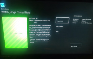 Thread: Rumor: Watch Dogs closed beta spotted on Xbox One store