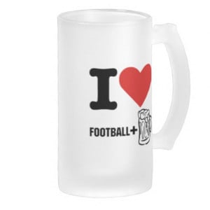 love-football-beer mugs