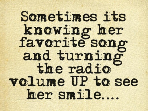 Turning the radio UP not DOWN....