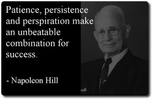Patience, Persistence, And Perspiration Pay Off