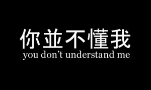 chinese quote #you don't understand me