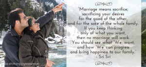 Marriage Means Sacrifice
