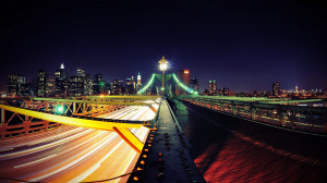 New York City Skyline Night