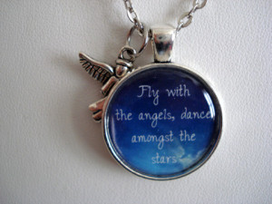 Fly With The Angels Dance Amongst The Stars Necklace or Key Chain ...