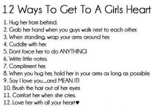 Ways to get (and keep) a Girl's Heart