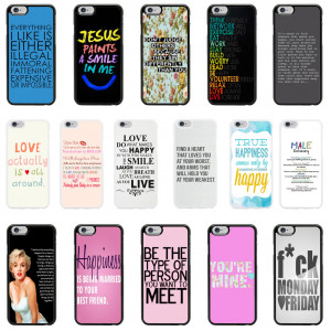 Details about Sayings Quotes Case Cover for Apple iPhone 4 4s 5 5s 6 6 ...