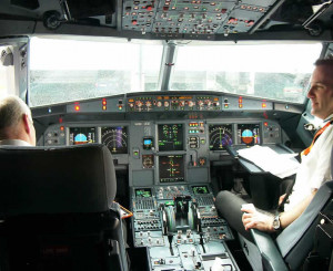 Airbus A320 Cockpit View