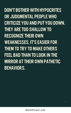 ... others confident people don t go around trying to hurt others they