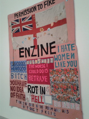 Opposite is Tracy Emin's 'Hate and Power Can Be A Terrible Thing'.