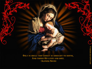 Jesus with Mother Merry