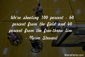 basketball-We're shooting 100 percent - 60 percent from the field and ...