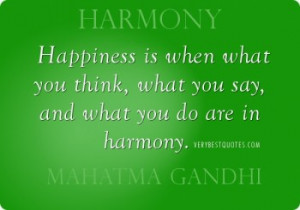 Harmony Quotes Happiness...