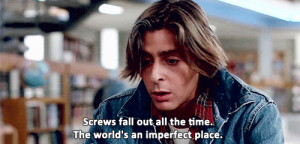 breakfast club The World imperfect John Bender screws fall out ...