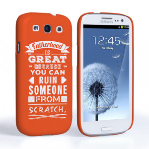 Home / Father's Day / Caseflex Fatherhood Funny Quote Samsung Galaxy ...