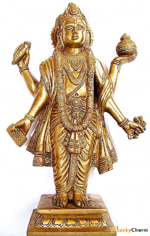 ... idol in brass online, shop Sri Dhanvantri idol in brass online