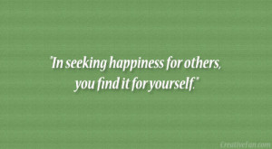 Seeking Happiness