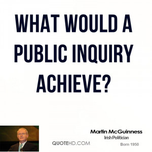 What would a public inquiry achieve?
