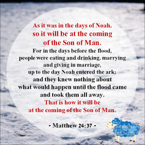 During Noah’s time Adam’s family was destroyed,