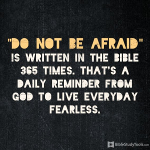 Do Not Be Afraid.