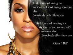 ... played again. love isn't a game. anyways i love Ciara's music