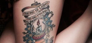 Tattoo On Thigh for Girls Quotes
