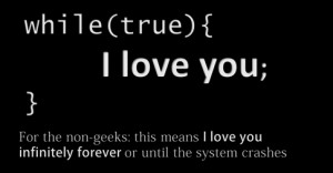 Are there any romantic programming/programmer quotes?