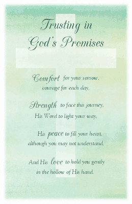 printable card: Trusting in God's Promises greeting card
