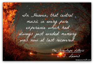 That central music. C. S. Lewis