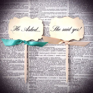 ... cupcake toppers, He Asked, She said yes, He proposed on Etsy, $9.00