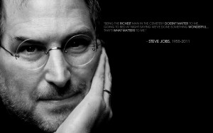 ... the one that fell on Newton's head and the one that Steve Jobs built