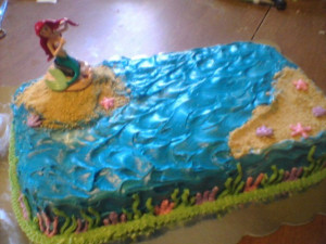 Ariel Cake (topper from Walmart Bakery)Cake Galore, Cake Ideas, Ariel ...