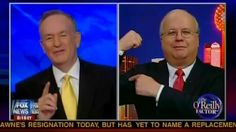 have two douche-canoes in one photo. Bill O'Reilly and Karl Rove ...