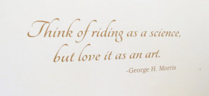 George Morris quote wall art, equestrian quote wall art, custom colors ...