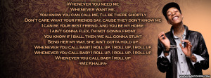 Wiz Khalifa Quote Facebook Covers Wiz khalifa roll up lyrics .