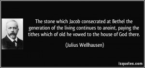 The stone which Jacob consecrated at Bethel the generation of the ...