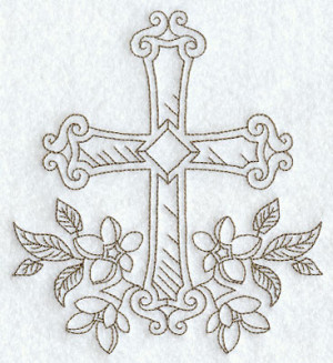 Redwork Ornate Cross This...