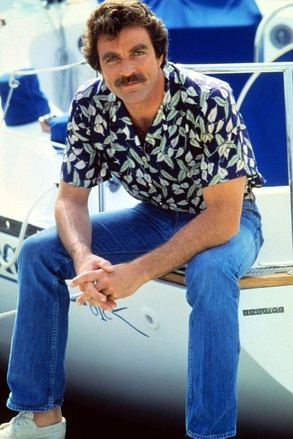 Tom Selleck, wearing an 'aloha shirt,' played a Hawaii-based private ...