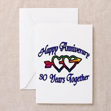 Cute 30th wedding anniversary Greeting Cards (Pk of 20)