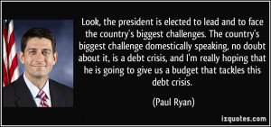 face the country's biggest challenges. The country's biggest challenge ...